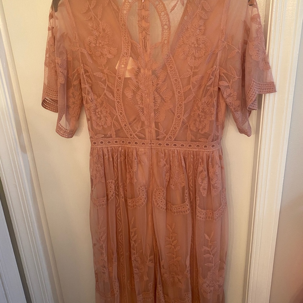 Pinkblush pink lace maxi dress - Picture 5 of 5
